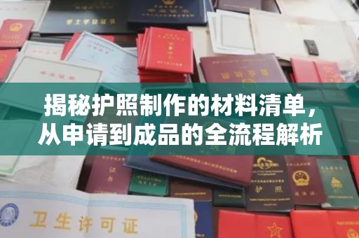 定襄揭秘护照制作的材料清单，从申请到成品的全流程解析