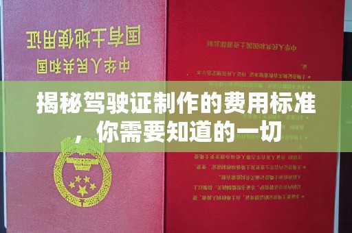 定襄揭秘驾驶证制作的费用标准，你需要知道的一切