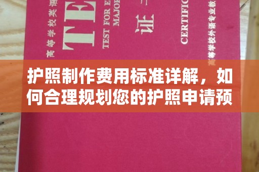 定襄护照制作费用标准详解，如何合理规划您的护照申请预算